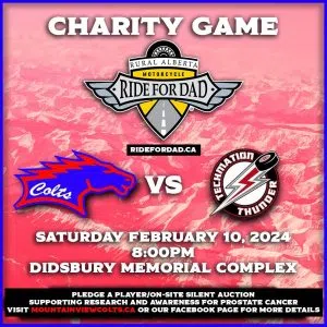 Mountain View Colts Hosting Annual Charity Hockey Game On February 10