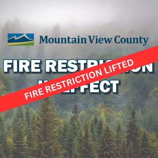 Fire Restriction Lifted For All Of Mountain View County