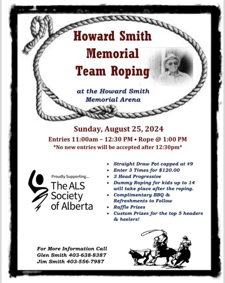 2024 Howard Smith Memorial Team Roping on August 25