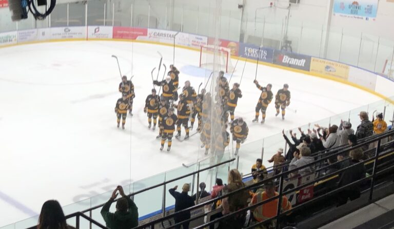 Early game of the year candidate for Olds, Grizzlys rally past Camrose