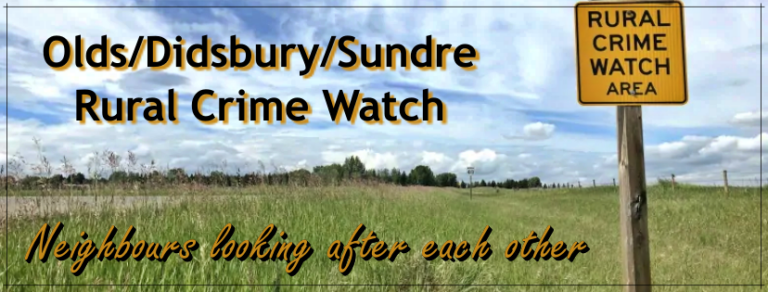 Olds Rural Crime Watch Meeting November 21st