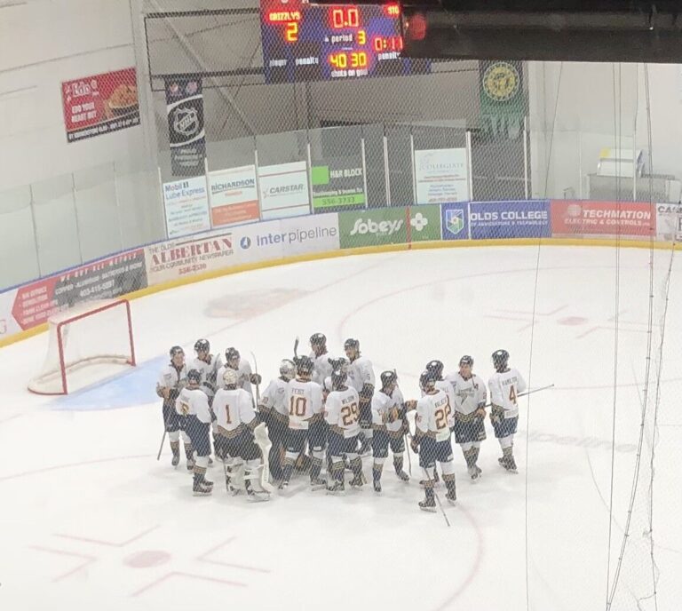 Third period lead slips away as Grizzlys fall to first place Storm