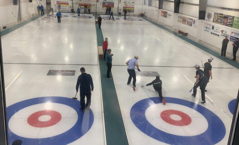 Brushing aside a dilemma: Olds Curling Club hurries hard to help house Didsbury Farm and Ranch Bonspiel