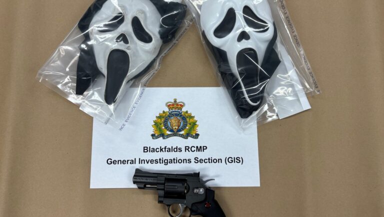 Both suspects now arrested following “very brazen” armed robbery in Blackfalds