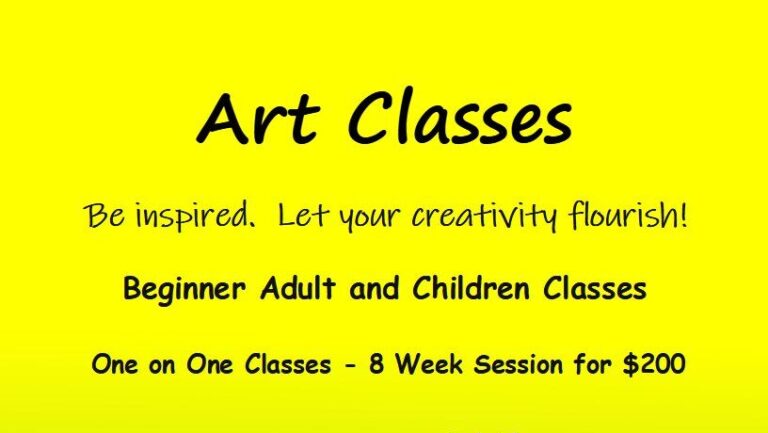 Get creative in Sundre with one on one art classes