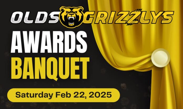 Olds Grizzlys awards banquet poster. (oldsgrizzlys.ca)