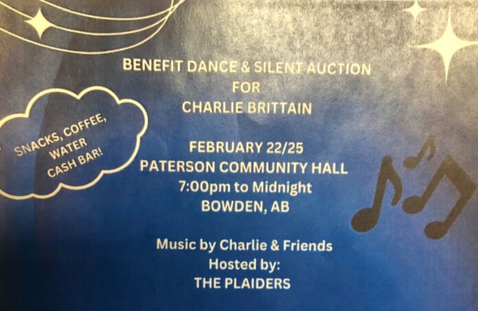 Charlie Brittain Benefit Concert poster (Galen Hartviksen mymountainviewnow.com staff)