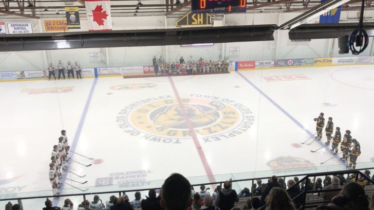 Olds Grizzlys vs Lloydminster Bobcats on February 12, 2025. (Galen Hartviksen, mymountainviewnow.com staff)